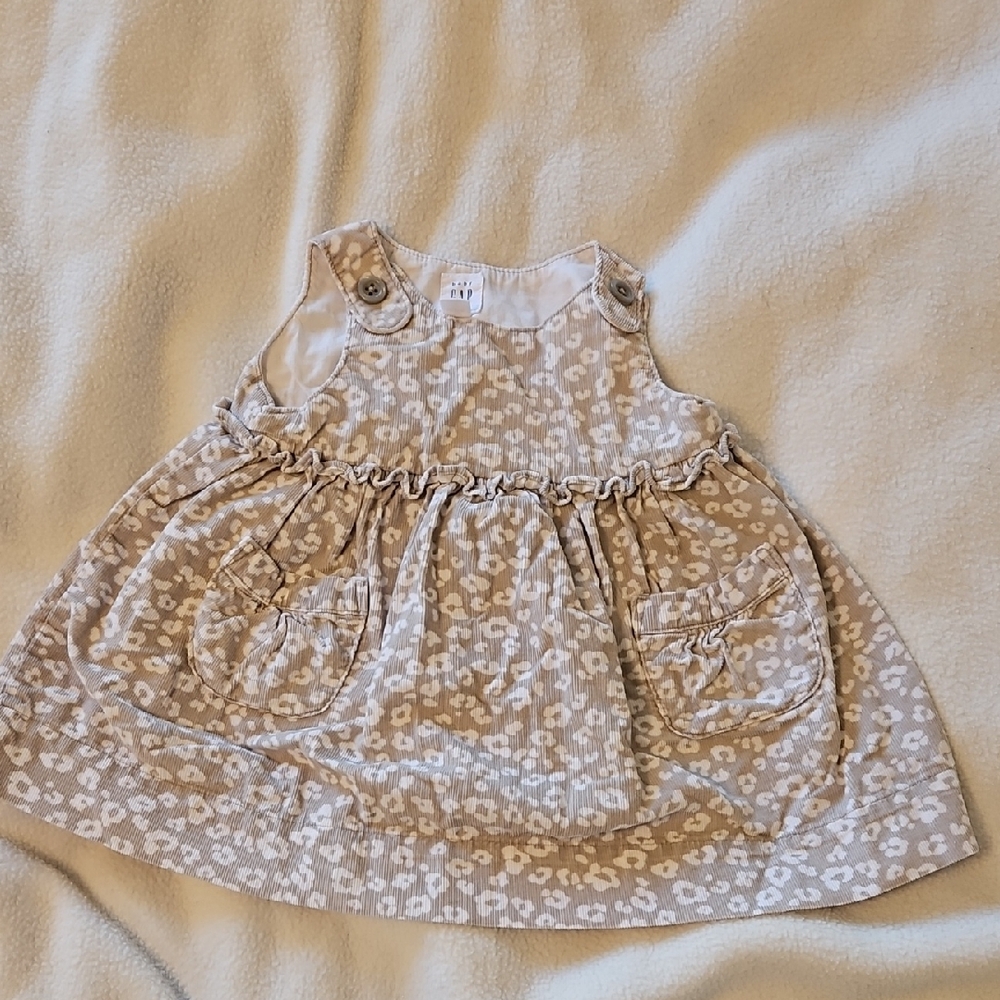 Baby GAP Dress in Beige and White